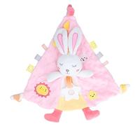 MEEVINWH Bébé Animaux poupées avec bébé Dentition Nourrissons Sucette Serviette Doux câlin Sommeil Couverture de sécurité pour l'entraînement (Lapine)