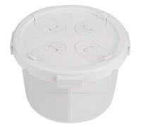 MEEVINWH Boîte de stockage des aliments, conteneurs de céréales, plateau de support semi-transparent à 4 compartiments pour la cuisine (Petit blanc (1,8L))
