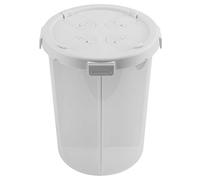 MEEVINWH Boîte de stockage des aliments, conteneurs de céréales, plateau de support semi-transparent à 4 compartiments pour la cuisine (Grand blanc (3,6 L))