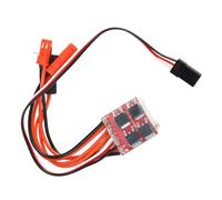 MEEVINWH Brushed ESC for RC Car Boat, High Performance Electric Speed Controller with Forward Reverse Brake Functions, Compatible for 1/16 1/18 1/24 Scale Models and 130/180/260/28