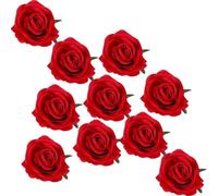 MEEVINWH Fleurs de rose en soie artificielle pour la disposition des murs de fond de mariage, décoration de voiture de bricolage, accessoires pour la rue, couleurs multiples, (rouge)