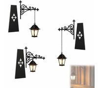 MEEVINWH Library Lantern-Decorative Bookshelf Lighting,Reading Book Shelf Lights For Bookworms,Antique Led Books Nook Lamp Ornament For Study Reading Corner Home Library,Whimsical Gift(3pcs)