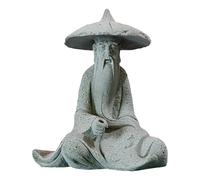MEEVINWH Mini Statue de pêcheur pour Aquarium, Ornement en grès, Motif d'eau Qui coule, Figurine vive, Paysage pour décoration d'aquarium (S)