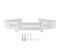 MEEVINWH Panier de Rangement de Salle de Bain, pour Usage Domestique, Bord d'angle Solide, espacement réglable, Double méthode d'installation, matériau en Aluminium aéronautique,