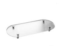 MEEVINWH Plateau de vanité Transparent de Style Acrylique, Plateau de Table Basse largement utilisé pour Le Bureau Familial, café et Bar (Ovale)