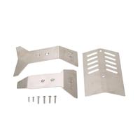 MEEVINWH RC Car Chassis Armor Plaque de protection en acier inoxydable pour 1/8 Nero 6S Big Rock Haute résistance aux chocs Installation facile Protection tout-terrain durable