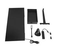 MEEVINWH Support de Moniteur avec hub USB, Organisateur de Bureau Ergonomique pour Accessoires informatiques, Base en Plastique ABS pour Moniteur TV Ordinateur Portable, Crochet