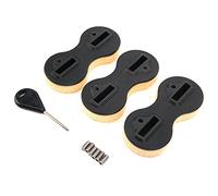 MEEVINWH Système de boîte à ailerons de surf pour planches de surf, matériau PVC durable, conception légère, haute résistance aux chocs, installation facile avec clé et vis (9 degrés)