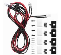 MEEVINWH Traxxas TRX4 D90 110 1/10 RC Kit d'éclairage LED pour voiture, haute luminosité, installation facile, plastique durable, apparence améliorée (Carré)