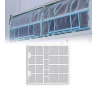 MeevrgR 1 filet anti-poussière pour climatiseur suspendu en plastique, 1 pièce suspendue adaptée pour l'intérieur ce qui peut réduire la performance et l'efficacité (34 x 38 cm)