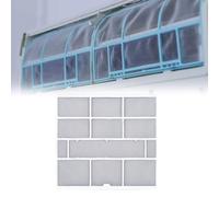 MeevrgR 1 filtre pour climatiseur d'intérieur en plastique, 1 climatiseur adapté pour l'intérieur et la maison, ce qui peut réduire la performance et l'efficacité (28,2 x 26,5 cm)