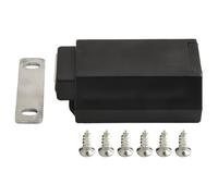 MeevrgR 1 loquet de porte magnétique très résistant, 1 aimant adapté pour la cuisine et un usage quotidien. Appuyez pour verrouiller la porte sans effort. Obtenez une qualité supérieure (noir)