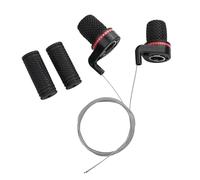 MeevrgR 1 paire de leviers de changement de vitesse pour vélo de 22 mm pour 7 vitesses, compatible avec VTT et vélo de route, levier de vitesse Twist Grip avec support de guidon