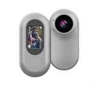 MeevrgR 1080p pour mini caméra corporelle | Support magnétique, 4 heures pour batterie, enregistrement HD jour/nuit pour aventures en plein air et balades en moto (blanc)