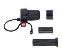 MeevrgR 23X Poignée d'accélérateur pour VTT électrique - Contrôle de vitesse réglable, Demi levier d'accélérateur, compatible avec vélos électriques, noir