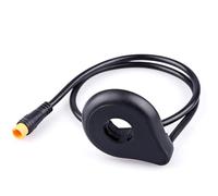 MeevrgR Accélérateur d'accélérateur 130X pour vélos électriques 24 V/36 V/48 V/60 V/72 V, étanchéité IPX5, capteur double Hall monté à gauche avec 12 aimants, épaisseur 8 mm