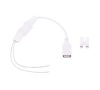 MeevrgR Adaptateur d'alimentation pour appareil photo sans fil - Transformateur USB 5 V/1 A avec protection contre les surcharges (220 V AC vers DC, câble de 30 cm, blanc)