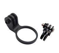 MeevrgR Adaptateur de support d'ordinateur de vélo pour caméra de sport Hero 1, en alliage d'aluminium pour support de potence de vélo compatible avec GoPro, compatible avec casque de 28,6 mm, noir