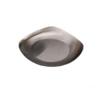 MeevrgR Assiette carrée en acier inoxydable 304 avec plat à sauce | Plateau de service de buffet de 24,1 cm de qualité commerciale pour hôtels, fêtes et repas à la maison (304 argenté)