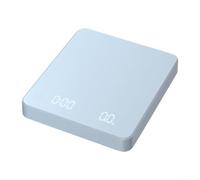 MeevrgR Balance de cuisine électronique avec minuterie intégrée, balance numérique de 3 000 g, précision de 0,1 g, écran LED rechargeable, pour brassage domestique (bleu)