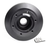 MeevrgR Base de volant en aluminium pour BMW 3 E90 Z4 pour Mini Cooper 1998-2006 Adaptateur moyeu noir avec vis, compatible avec 325i 330i 318i