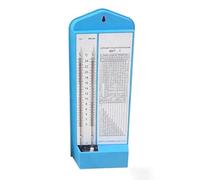 MeevrgR BHT-1 Thermomètre et hygromètre tabulaire, bleu/blanc, plage de température de 0 à 24 °C, mesure d'humidité relative de 20 à 100 %, matériau ABS, pour surveillance du climat intérieur dans la