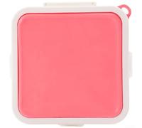 MeevrgR Boîte à sandwich portable avec verrou de sécurité - Récipient en silicone pour toast - Passe au micro-ondes pour étudiants, bureau, pique-nique, 15,5 cm (rouge)