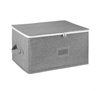 MeevrgR Boîte de rangement pour 12 bouteilles de vin avec séparateurs réglables - Polyester gris et rembourrage matelassé, 42,9 x 30,5 x 24,9 cm, étui de transport à fermeture éclair pour verres à