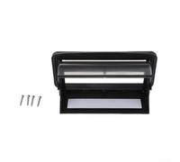 MeevrgR Boîtier de protection étanche en plastique noir avec porte à charnière 18,2 x 5,2 cm