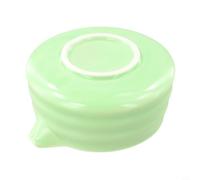 MeevrgR Bol à matcha fabriqué à la main avec bec verseur 510 ml - Chawan japonais traditionnel pour cérémonie du thé - Tasse à thé vert en faïence blanc, rose, vert