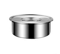 MeevrgR Bol mélangeur en acier inoxydable 316L avec couvercle pour cuire à la vapeur des œufs, du riz, de la salade, passe au lave-vaisselle, argenté (1 000 ml)