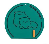 MeevrgR Bouchon de vidange en silicone pour baignoire, douche, évier de cuisine | Joint flexible pour éviter les obstructions et l'accrochage des poils | Design antidérapant (vert pour renard)