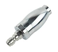 MeevrgR Buse de nettoyeur haute pression 3600 PSI 3,0 GPM Turbo rotative avec connexion rapide de 6,35 mm pour eau chaude et froide, noyau en céramique en acier inoxydable, argenté