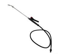 MeevrgR Buse de pulvérisation réglable en acier inoxydable avec connecteur fileté et tuyau pour lavage de voiture, jardin, nettoyage à pression, différentes longueurs, kit noir et rouge (58 cm)