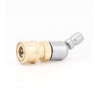 MeevrgR Buse rotative à 360 degrés pour nettoyeur haute pression avec connexion rapide de 6,35 mm, adaptateur de pulvérisation de lavage de voiture en acier inoxydable pour tâches de nettoyage haute