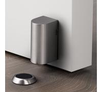 MeevrgR Butée de porte invisible anti-collision pour chambre à coucher sans perforation Convient pour le bureau et la maison Instructions d'installation 1 Sinon il ne fonctionnera pas 2 (gris clair)