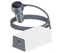 MeevrgR Câble d'augmentation de tension 12 V-24 V vers 36 V 1,75 A pour Starlink pour Mini avec deux ports de charge USB PD 35 W QC 3.0 30 W Moniteur de tension en temps réel pour voiture, camping-car