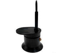 MeevrgR Cafetière portable en aluminium pour mini cafetière à moka de 50 ml pour aventures en plein air - Cafetière à expresso à un seul coup compatible avec la cuisinière - Noir