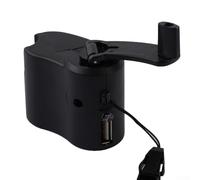 MeevrgR Chargeur dynamo manuel de haute qualité pour téléphone portable et appareils numériques (Noir), D4VN93AD3I466J309IS2V20PI