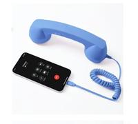 MeevrgR Combiné téléphonique rétro avec câble de type C, récepteur filaire de style fixe pour smartphones, qualité d'appel claire, plusieurs couleurs (ABS) (ABS)