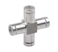 MeevrgR Connecteur de machine à café en aluminium - Interface 2 voies et 3 voies compatible avec plusieurs machines à café (aluminium X)