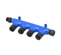 MeevrgR Connecteur en T marin pour NMEA 2000 IP67 étanche en laiton et plastique pour Garmin, pour verrouillage fileté Simrad 12 mm (1 mâle vers 5 femelles)