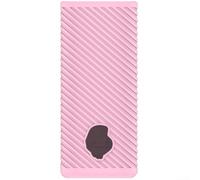 MeevrgR Coque en silicone pour Skullcandy Dime 2 pour evo - Coque de protection antichoc avec porte-clés - Noir vert blanc rose - Accessoire de voyage pour écouteurs - 8,6 x 3,7 cm - Protection fine