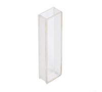 MeevrgR Cuvette en verre optique, chemin de lumière de 5 à 50 mm | Cellule de laboratoire résistante à la chaleur pour analyse par spectrophotomètre, 2 côtés transparents, volume de 3,5 ml, longueur
