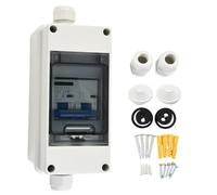 MeevrgR DC 1000V 60A PV Disconnecteur pour systèmes d'énergie solaire, boîte de disjoncteur IP65 avec pôle 2P, compatible avec câble 7-5 AWG, options 80A/100A/125A