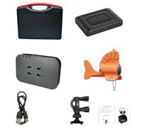 MeevrgR Détecteur de poissons IPS de 4,3 pouces avec caméra grand angle de 195°, batterie 5000 mAh, pour la conception de la queue de requin, IP68 étanche détecteur de poissons sous-marins pour la