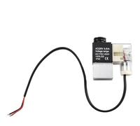 MeevrgR Électrovanne 2 voies normalement fermée pour air, gaz, liquide, eau | Port femelle G1/4" | Bobine DC 12 V 4 W | Composants de compresseur d'air sans huile avec lumière