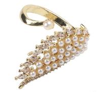 MeevrgR Ensemble de bagues créoles en perles avec anneau secondaire en spirale - Design flottant dynamique pour style Y2K et expositions d'art (multicouche dorée)