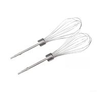 MeevrgR Ensemble de fouet en acier inoxydable de qualité 304 et batteur à main pour la cuisine, la cuisson de la pâte et de la crème, ustensile de cuisine à poignée ergonomique, argent (KS935/12)