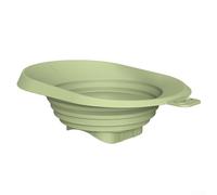 MeevrgR Entonnoir en silicone pour boissons glacées et slushies, outil de versement pliable anti-déversement pour cocktails et boissons, passe au lave-vaisselle, accessoire de cuisine, vert, blanc